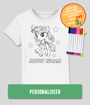 kinderen inkleur t shirt Eenhoorn
