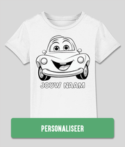 kinderen inkleur t shirt Auto