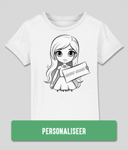 kinderen inkleur t shirt Meisje