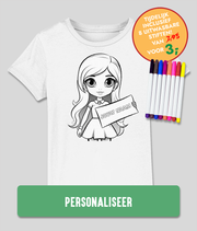 kinderen inkleur t shirt Meisje