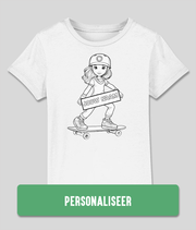 Skater meisje excl. stiften