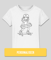 Skater meisje excl. stiften