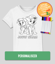 kinderen inkleur t shirt Hondjes