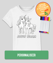 kinderen inkleur t shirt Eenhoorns