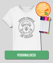 kinderen inkleur t shirt Paddestoel