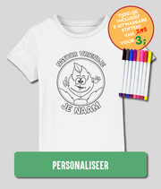 kinderen inkleur t shirt Blaadje