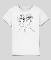 Twee dansende meisjes