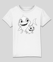 Twee stoere haaien excl. stiften